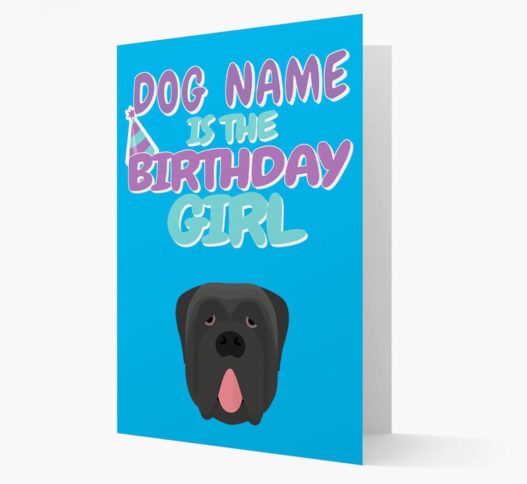 'Birthday Girl' Card with {breedFullName} Icon