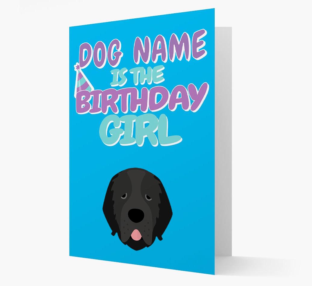 'Birthday Girl' Card with {breedFullName} Icon