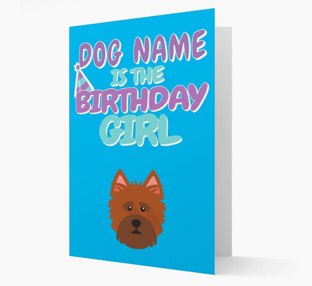 'Birthday Girl' Card with {breedFullName} Icon