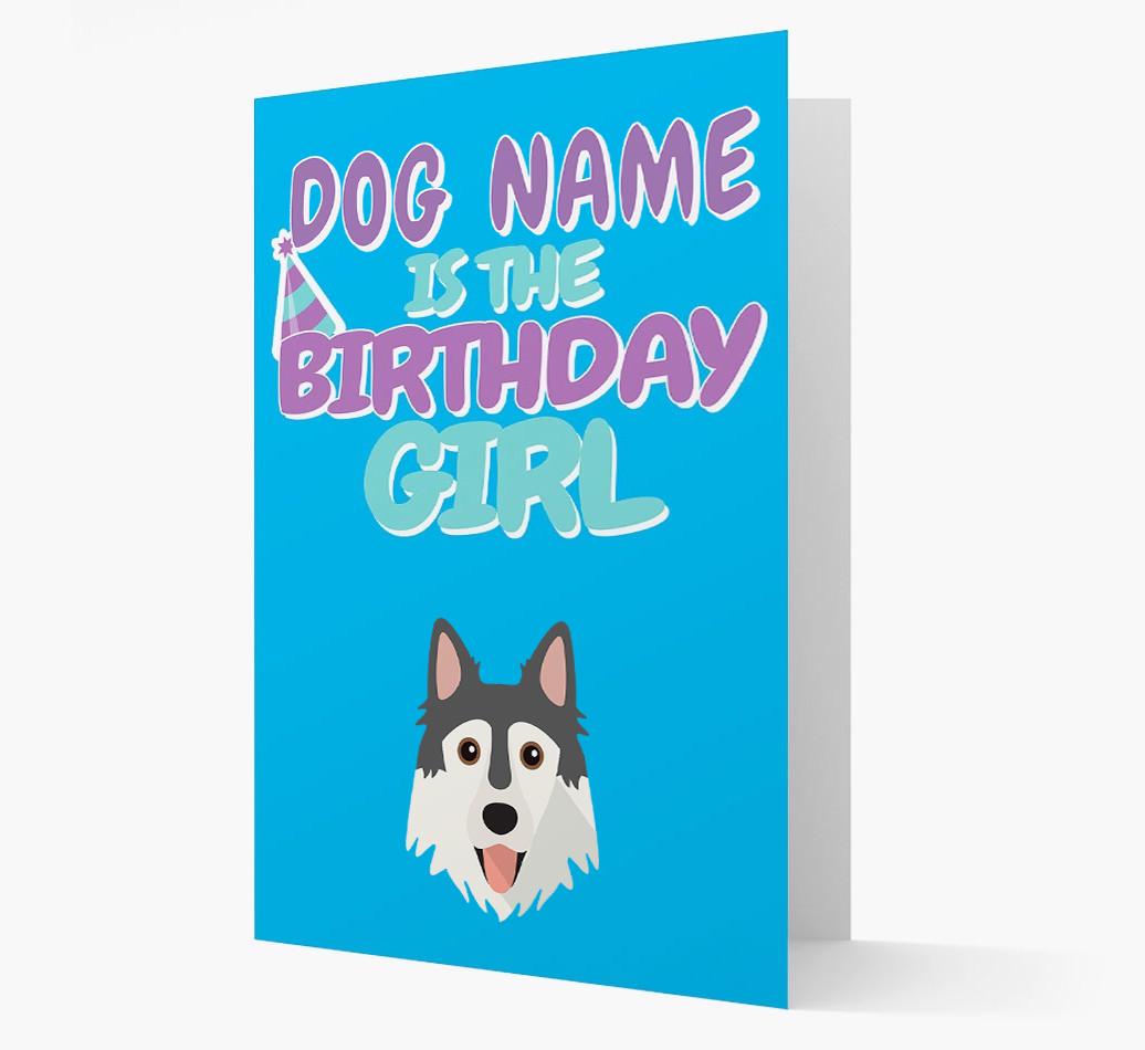 'Birthday Girl' Card with {breedFullName} Icon