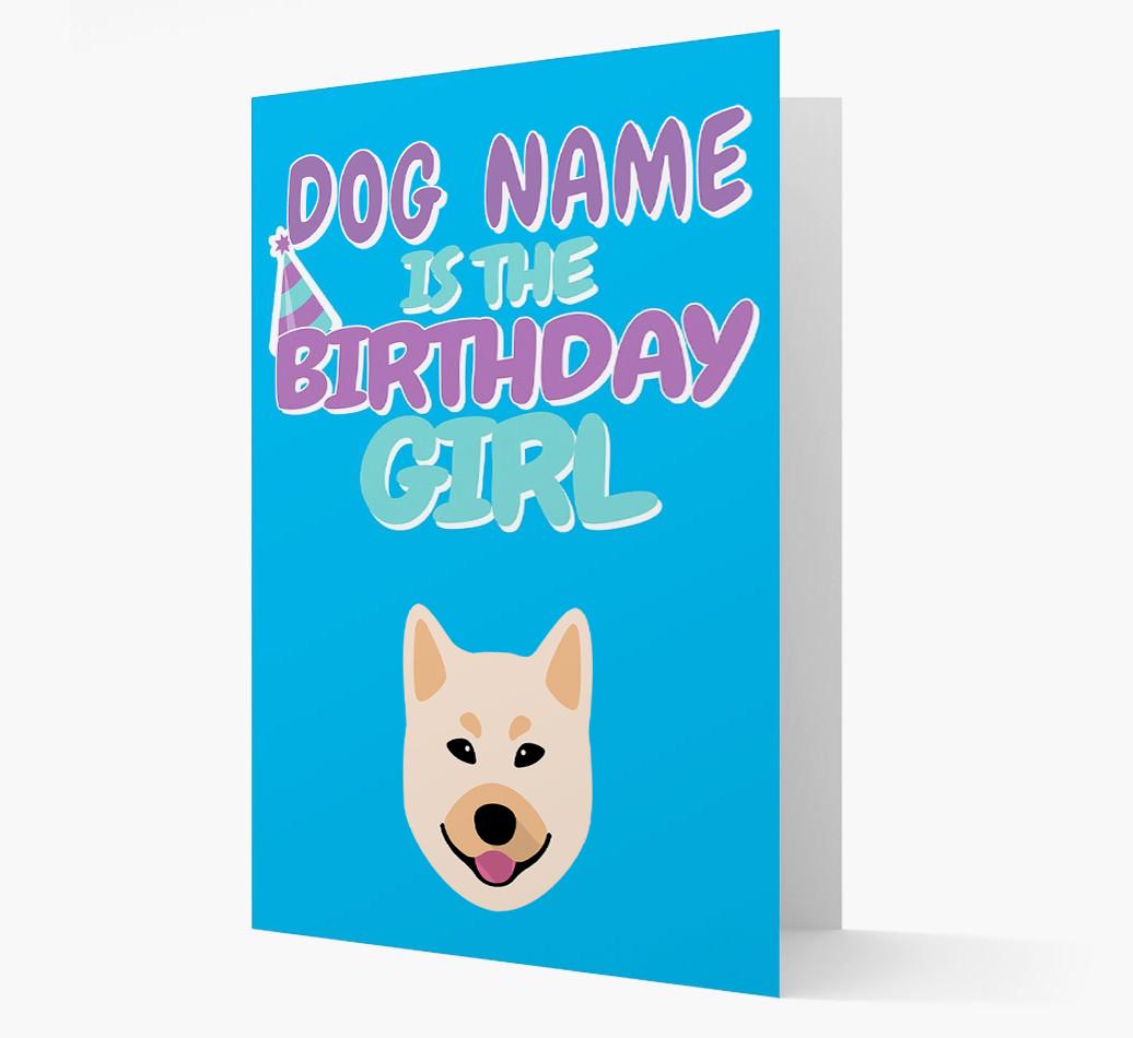'Birthday Girl' Card with {breedFullName} Icon