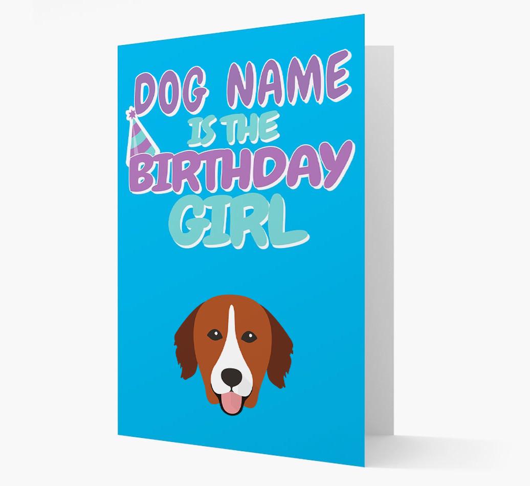 'Birthday Girl' Card with {breedFullName} Icon