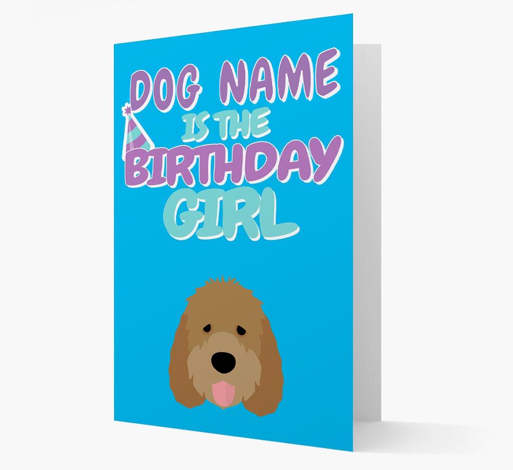 'Birthday Girl' Card with {breedFullName} Icon