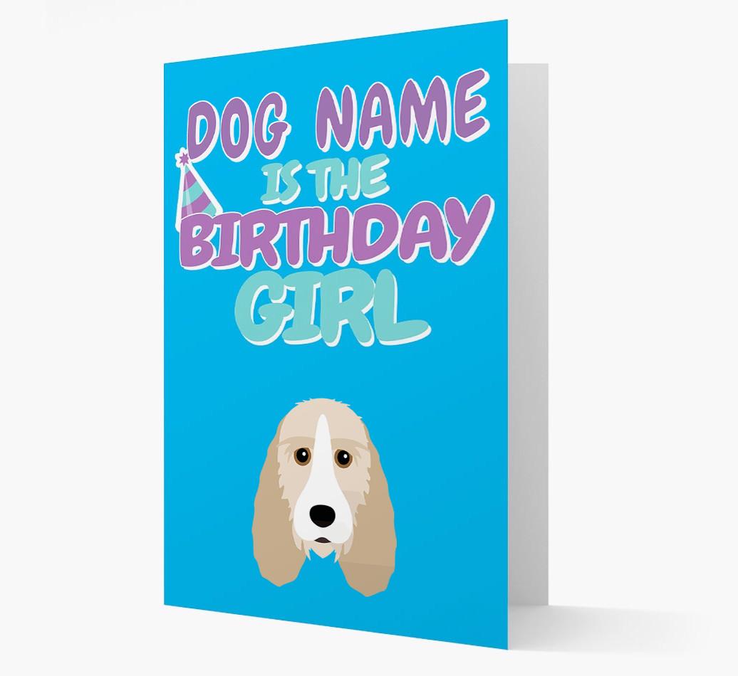 'Birthday Girl' Card with {breedFullName} Icon