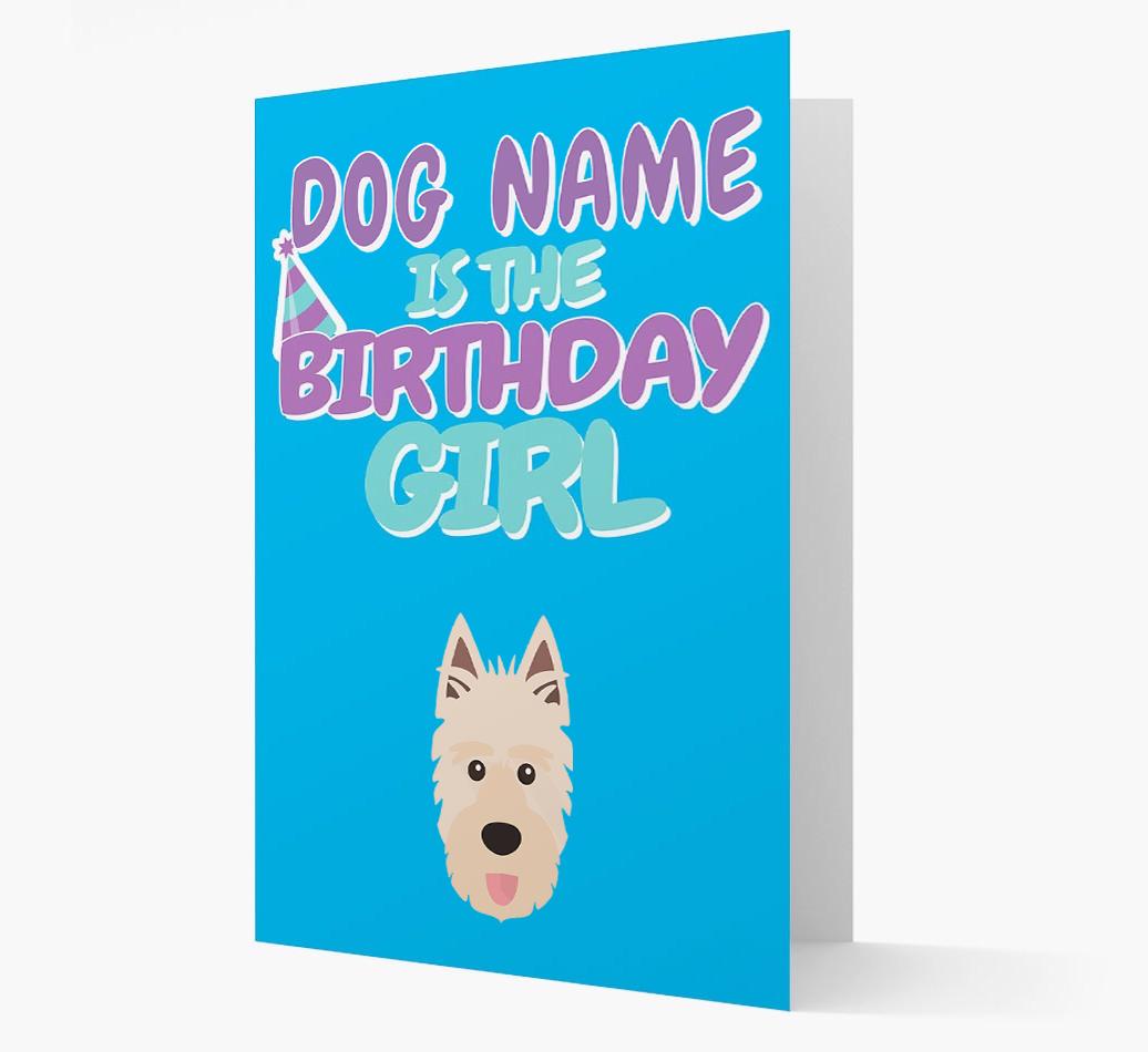 'Birthday Girl' Card with {breedFullName} Icon