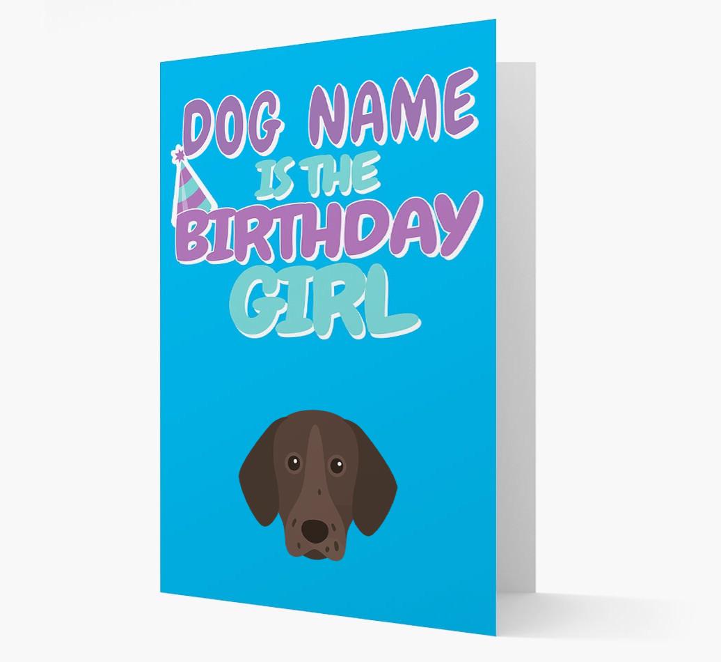 'Birthday Girl' Card with {breedFullName} Icon