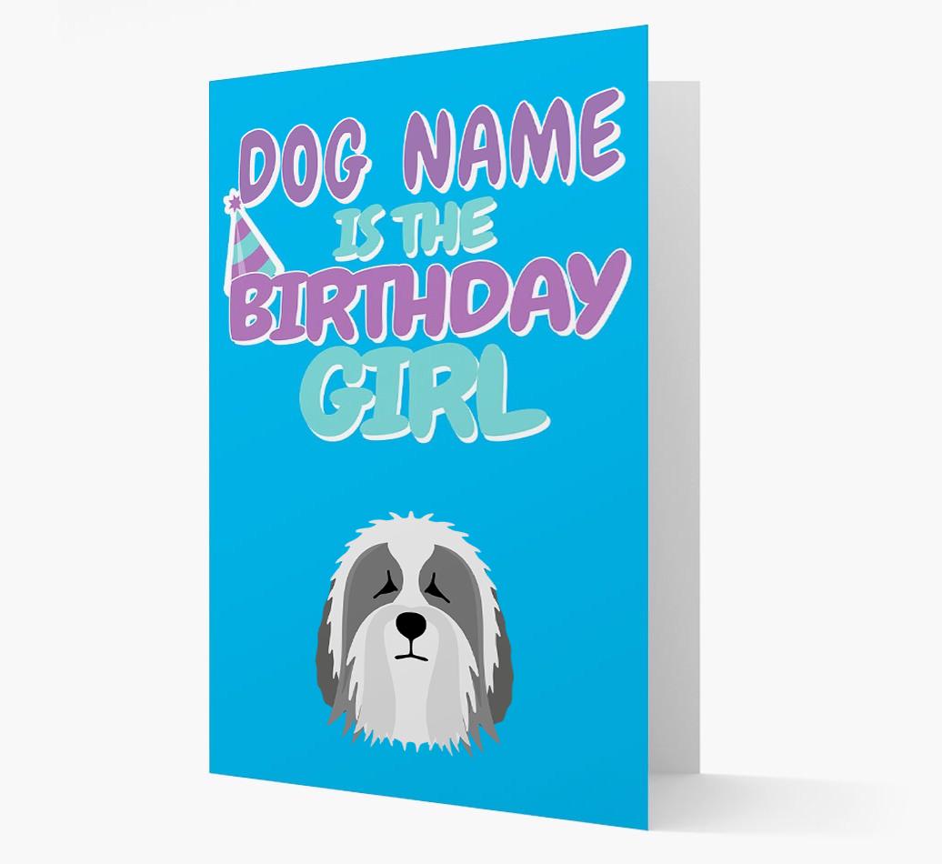'Birthday Girl' Card with {breedFullName} Icon