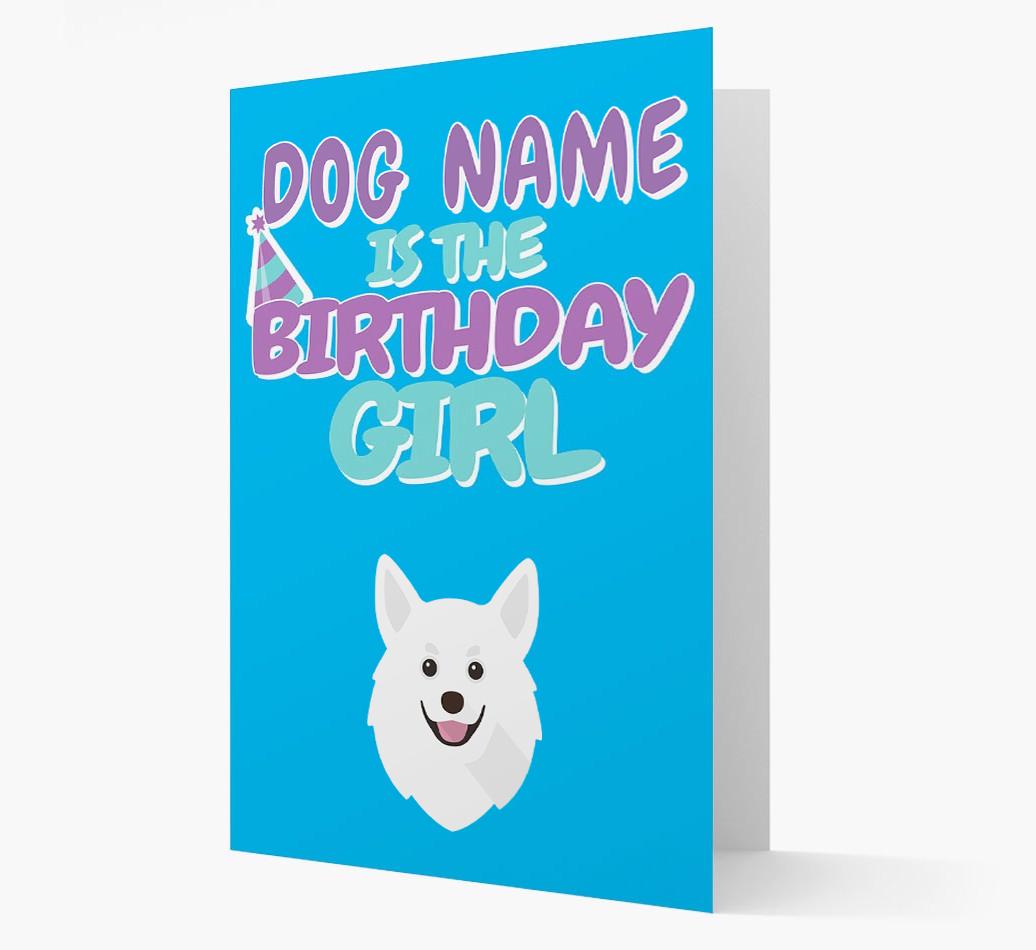 'Birthday Girl' Card with {breedFullName} Icon