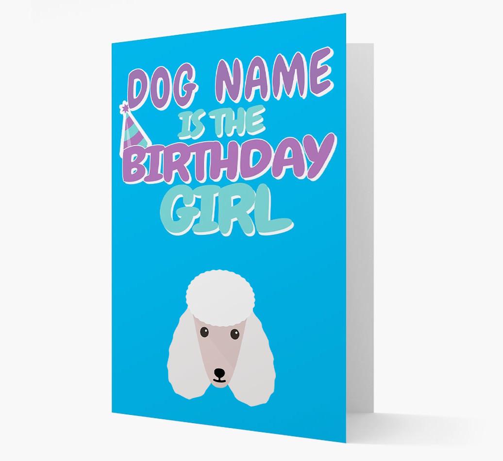 'Birthday Girl' Card with {breedFullName} Icon