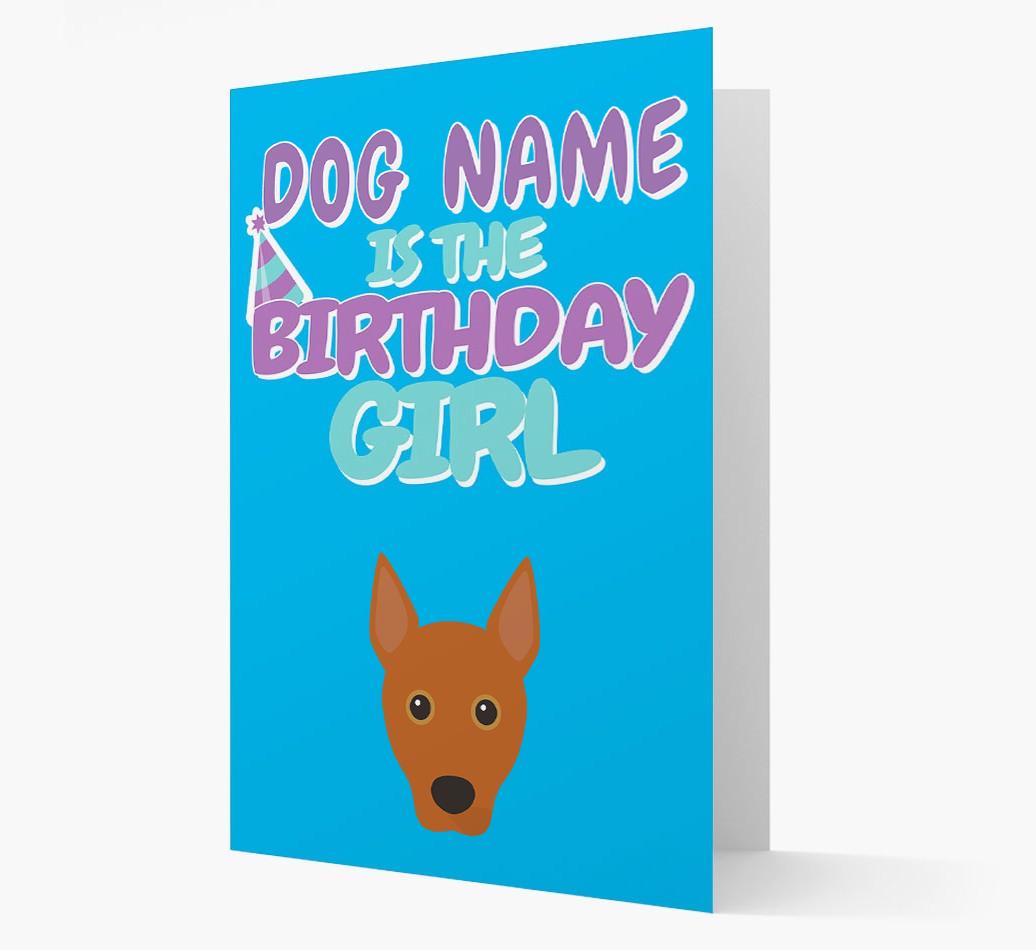 'Birthday Girl' Card with {breedFullName} Icon