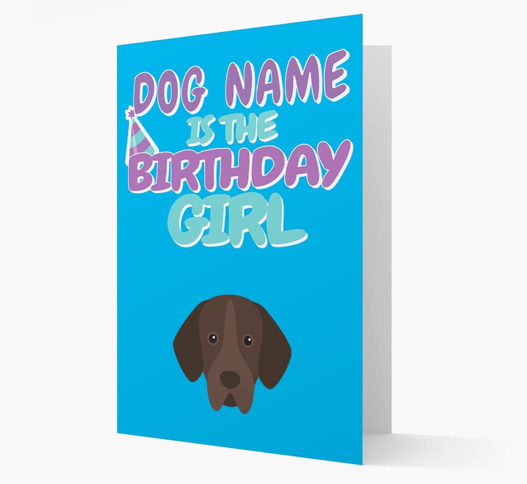 'Birthday Girl' Card with {breedFullName} Icon