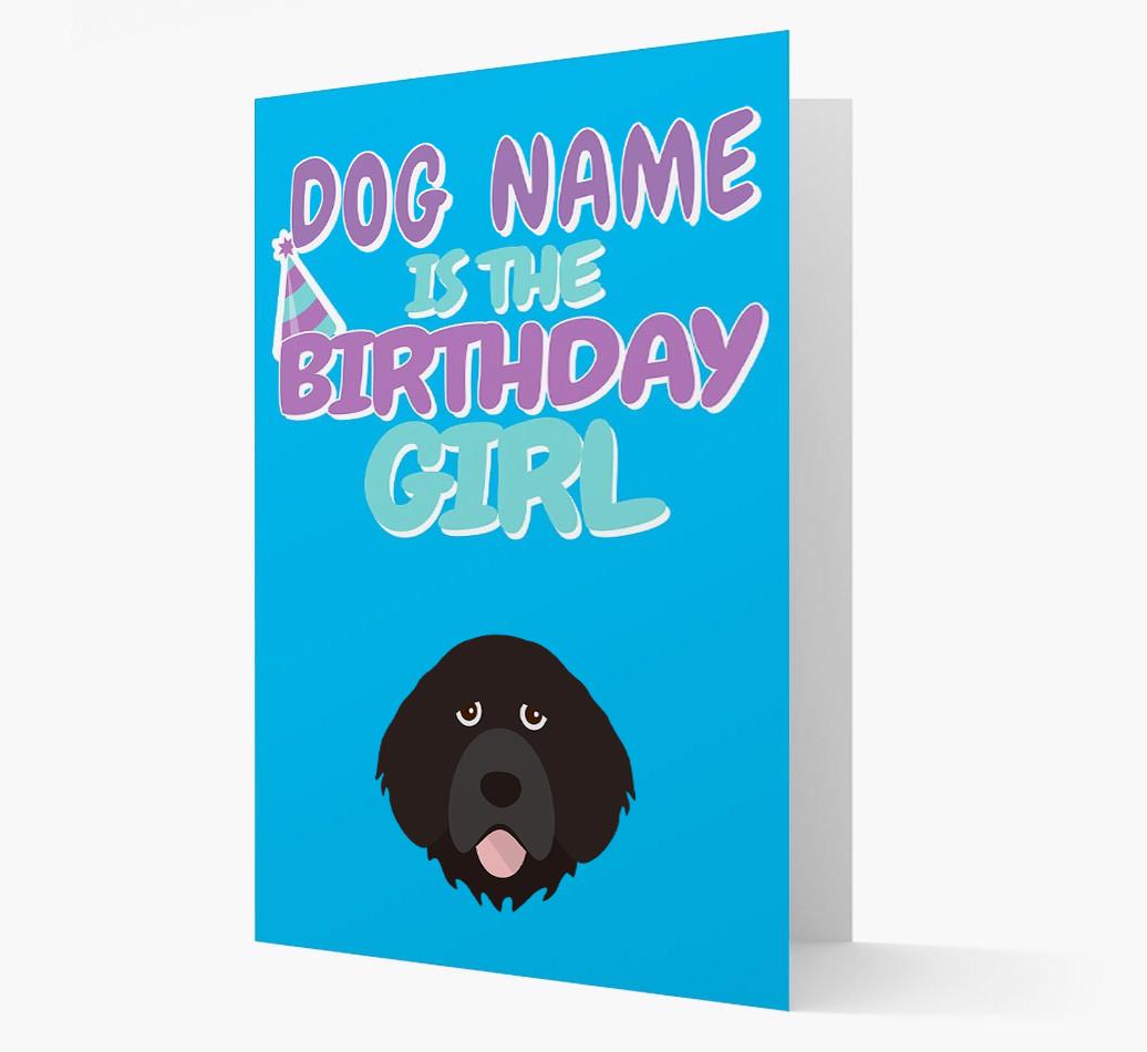 'Birthday Girl' Card with {breedFullName} Icon