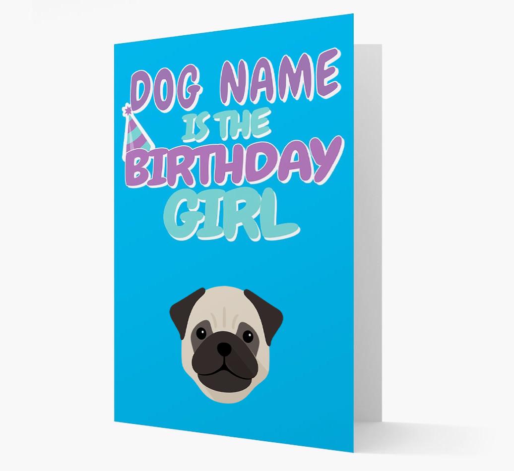 'Birthday Girl' Card with {breedFullName} Icon