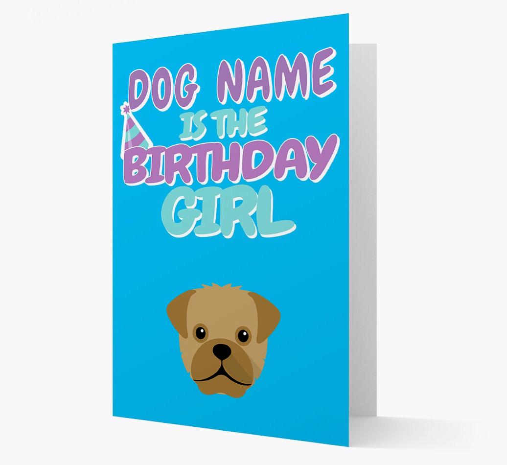 'Birthday Girl' Card with {breedFullName} Icon