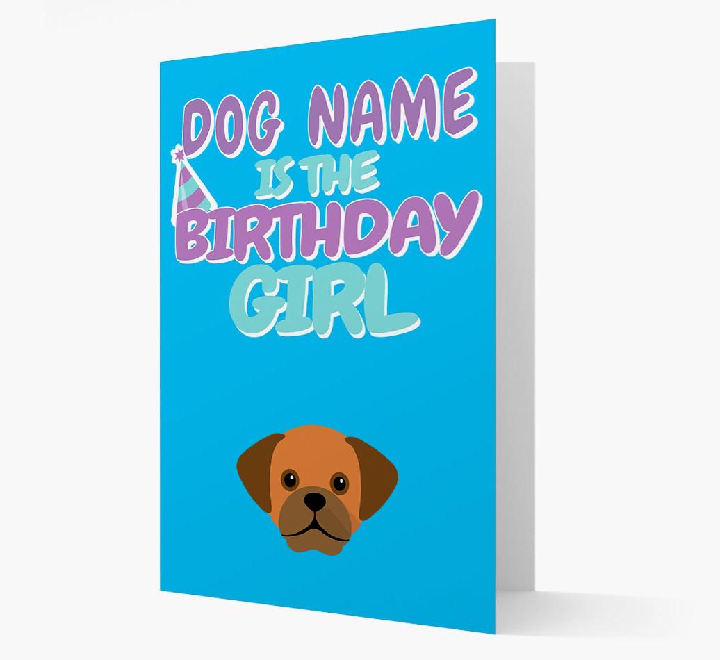 'Birthday Girl' Card with {breedFullName} Icon