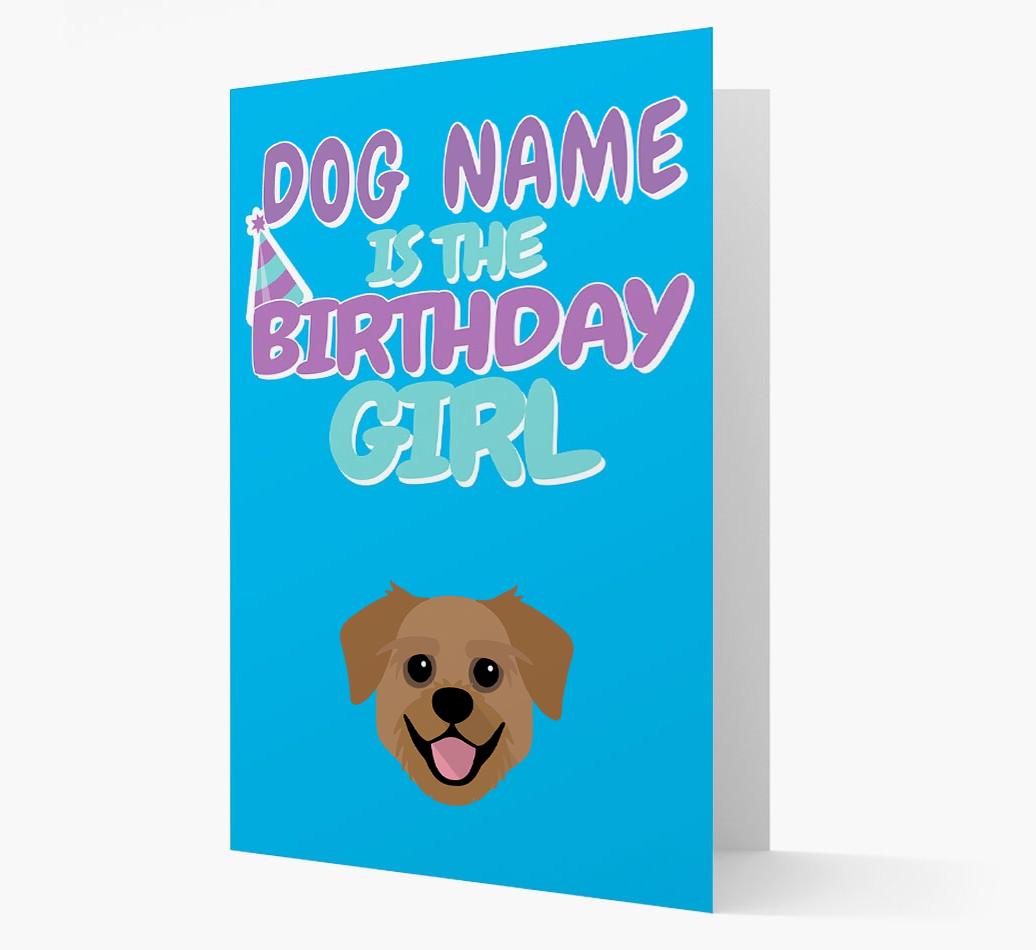 'Birthday Girl' Card with {breedFullName} Icon