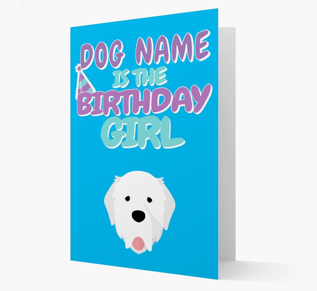 'Birthday Girl' Card with {breedFullName} Icon