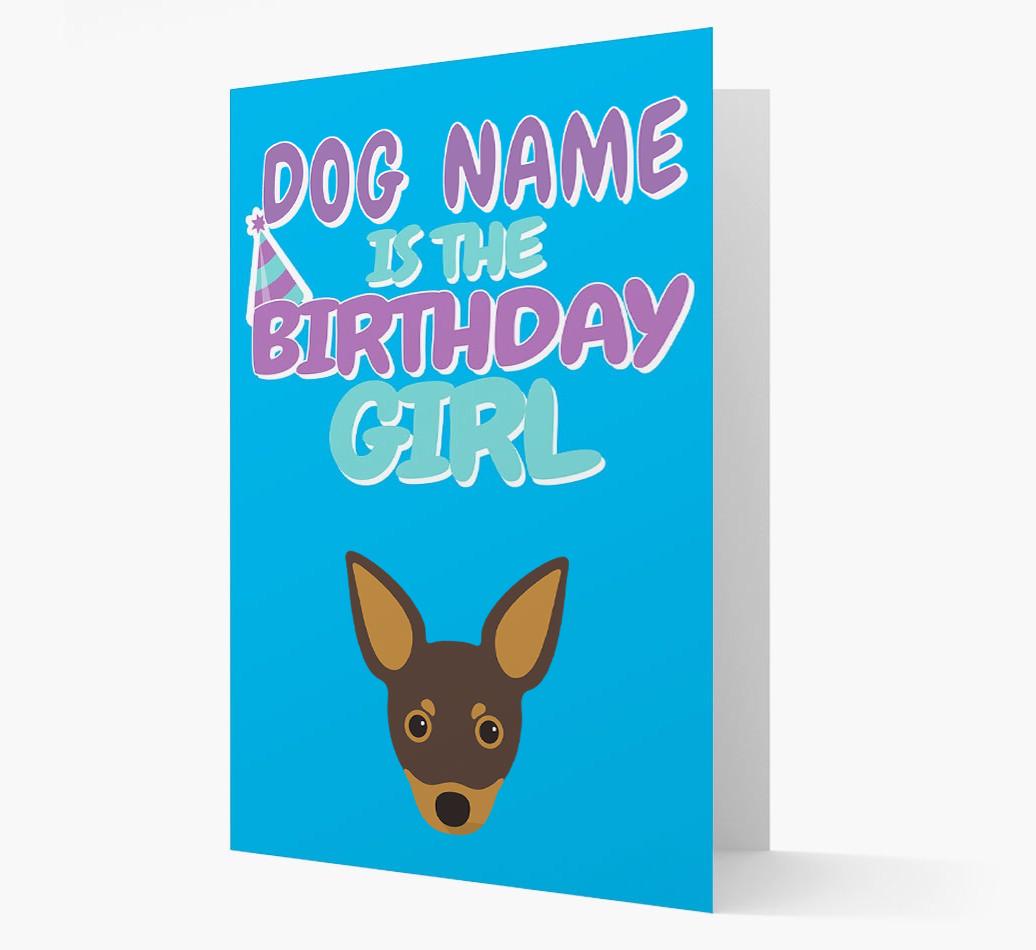 'Birthday Girl' Card with {breedFullName} Icon