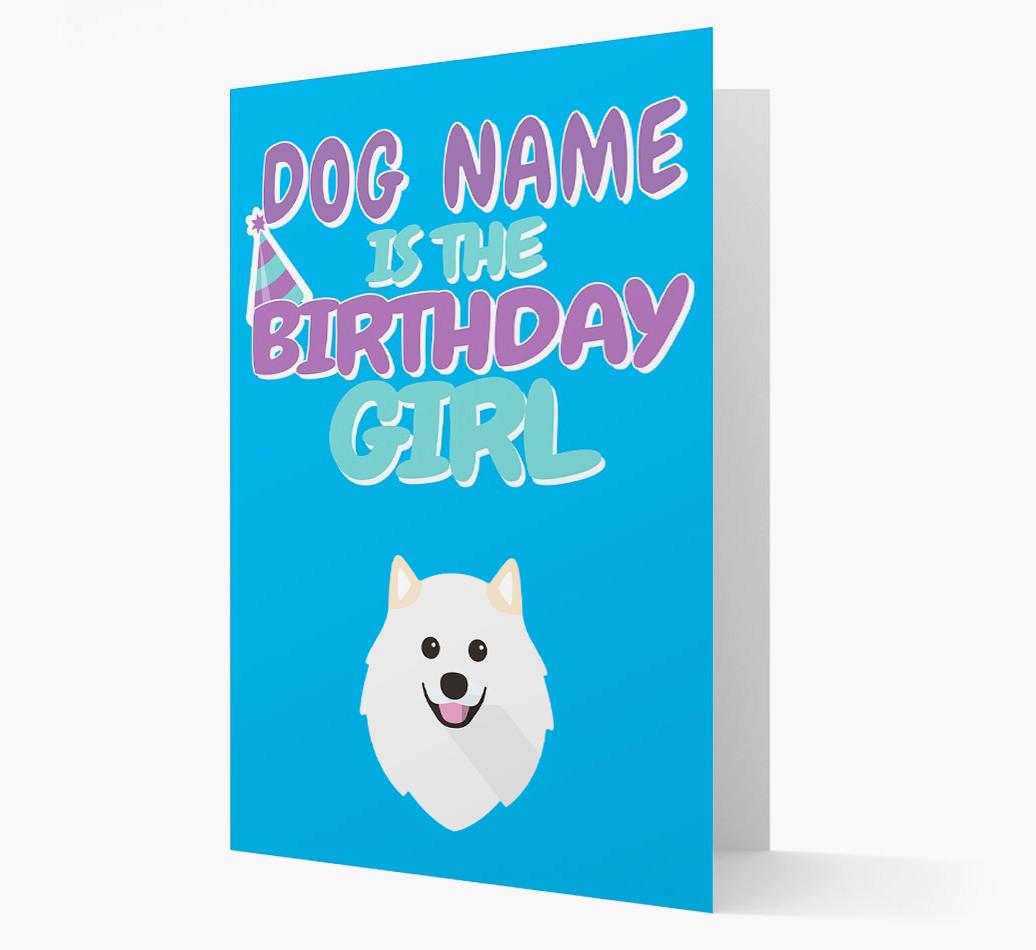 'Birthday Girl' Card with {breedFullName} Icon