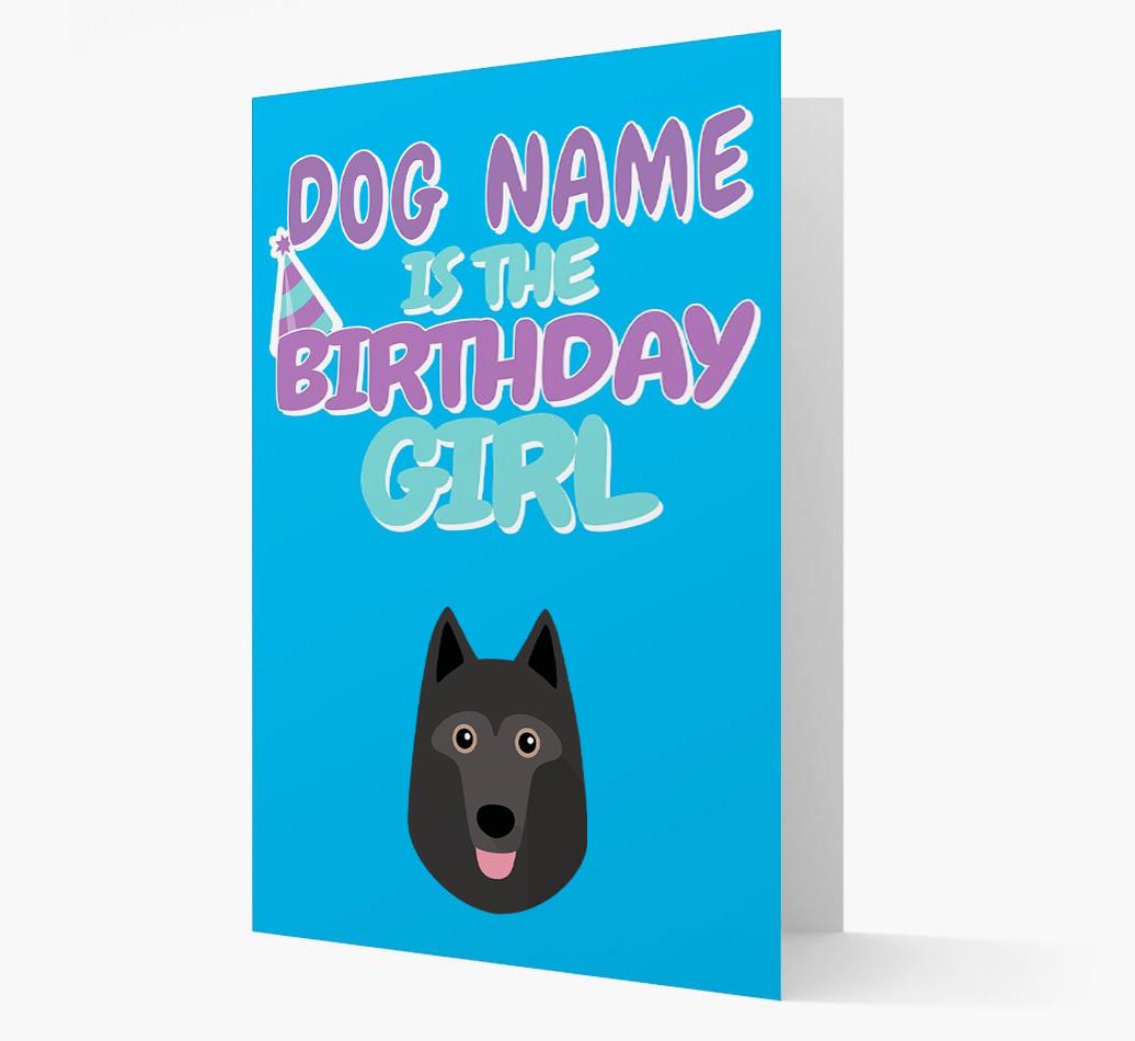 'Birthday Girl' Card with {breedFullName} Icon