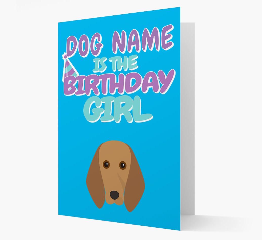 'Birthday Girl' Card with {breedFullName} Icon