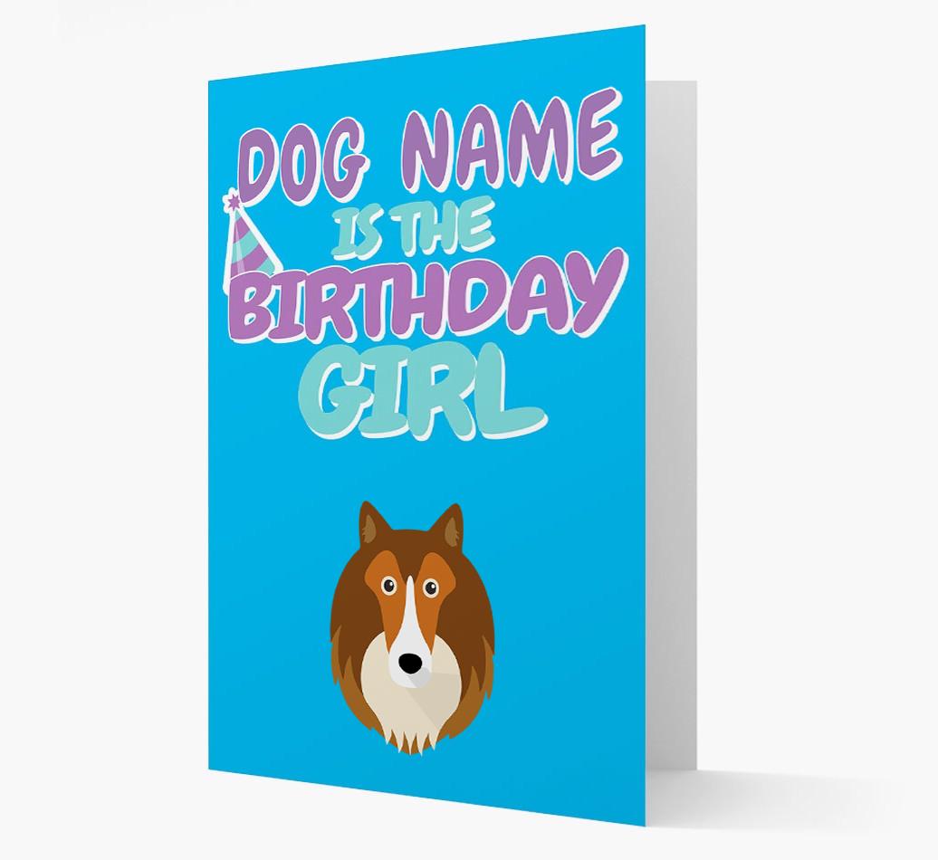 'Birthday Girl' Card with {breedFullName} Icon