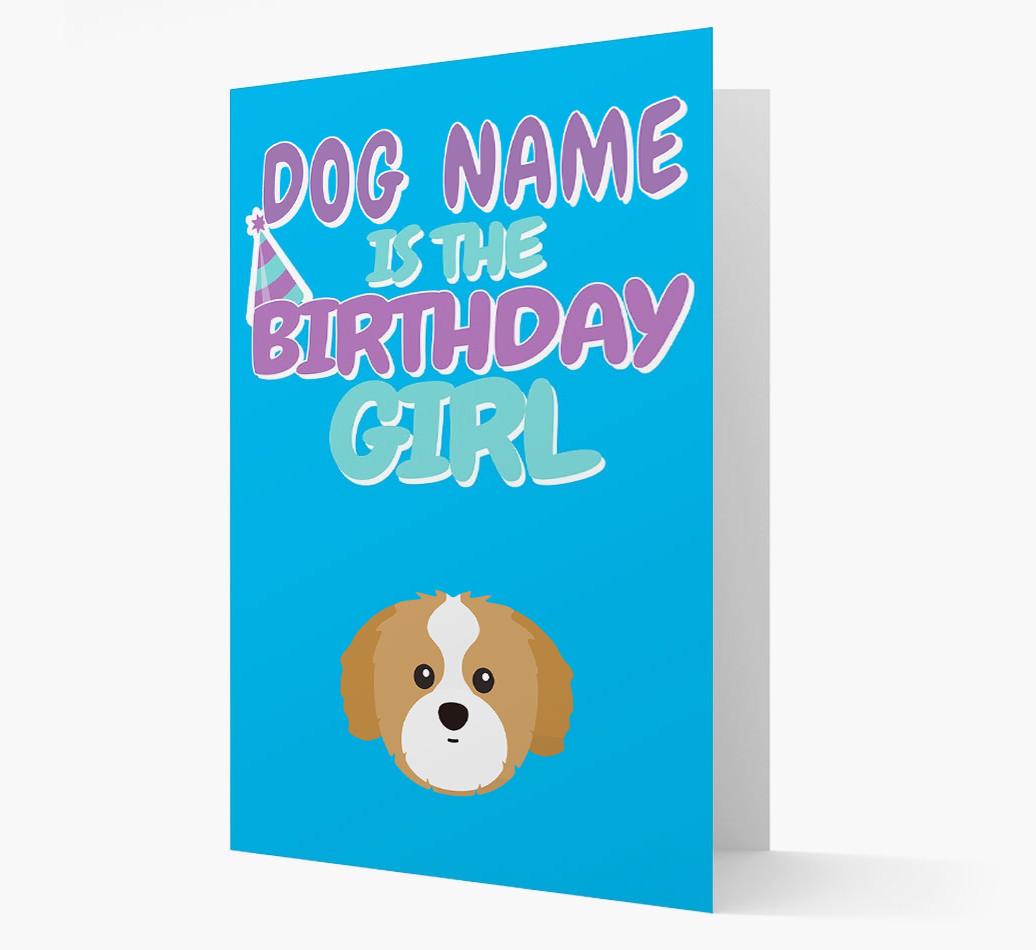 'Birthday Girl' Card with {breedFullName} Icon