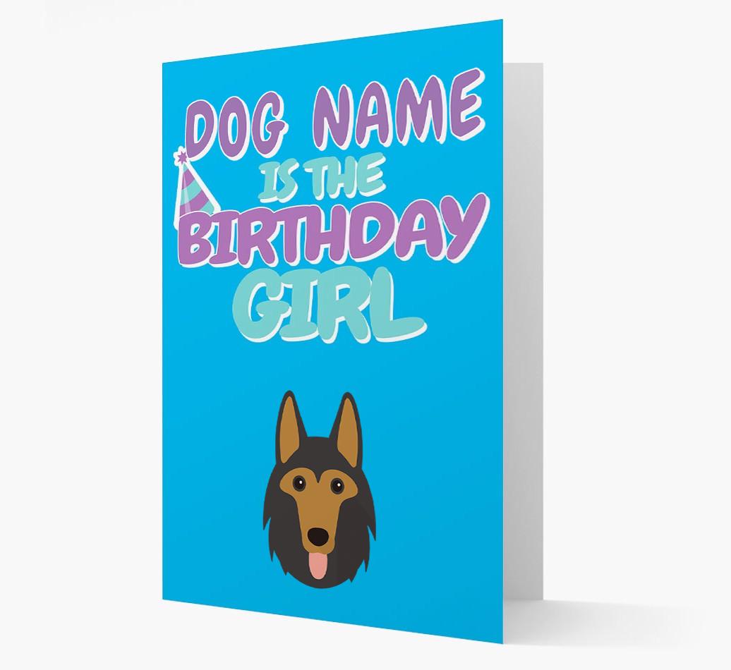 'Birthday Girl' Card with {breedFullName} Icon