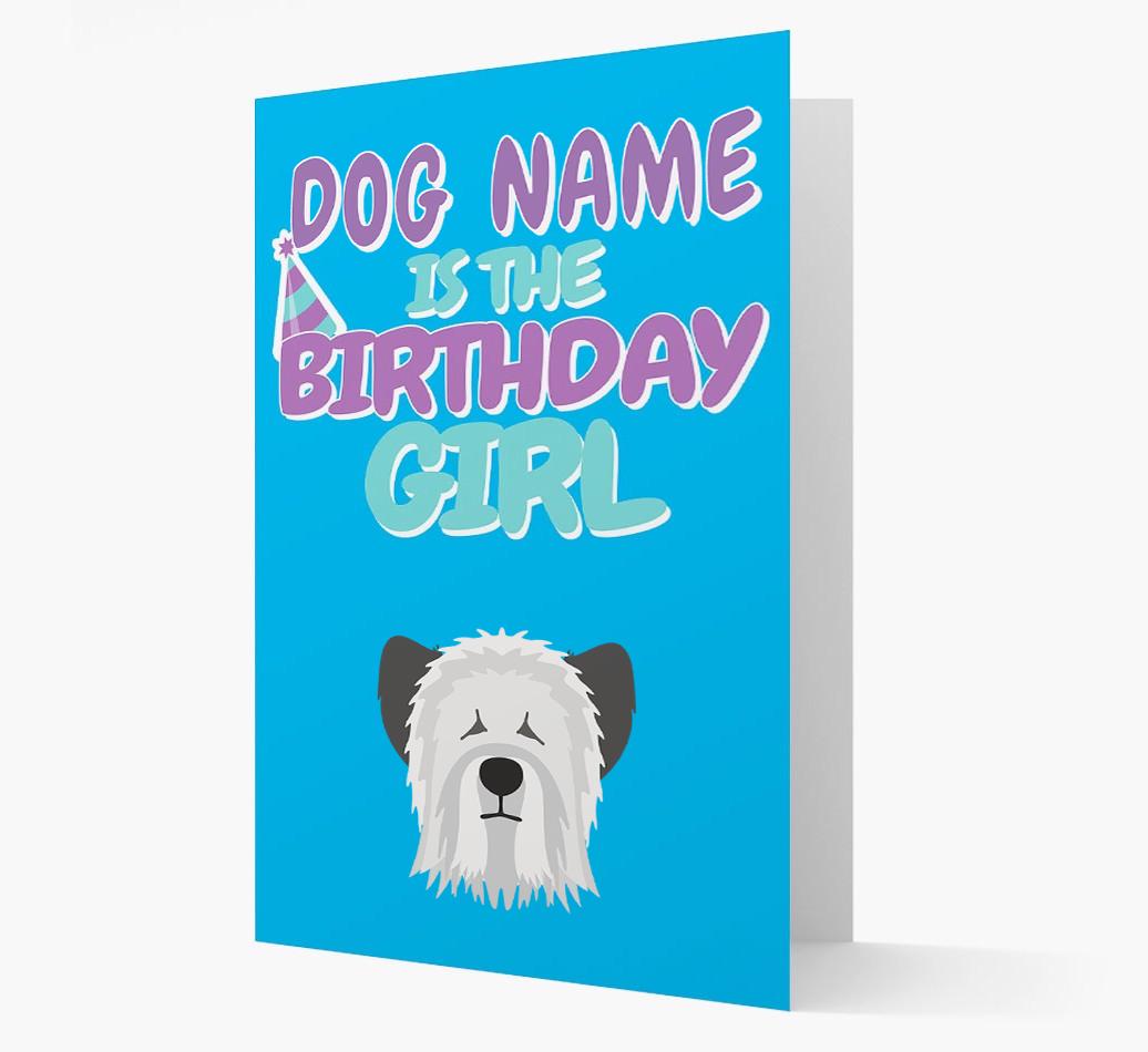 'Birthday Girl' Card with {breedFullName} Icon