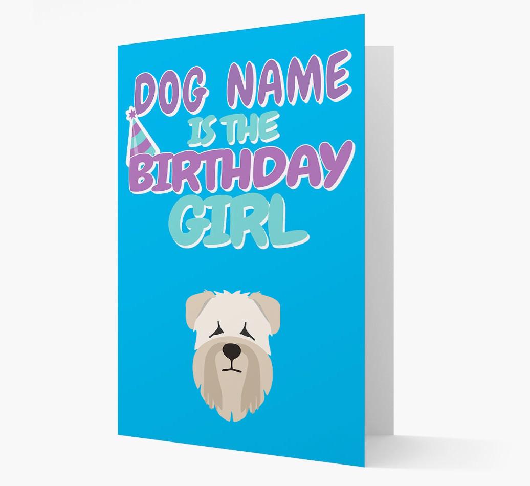 'Birthday Girl' Card with {breedFullName} Icon