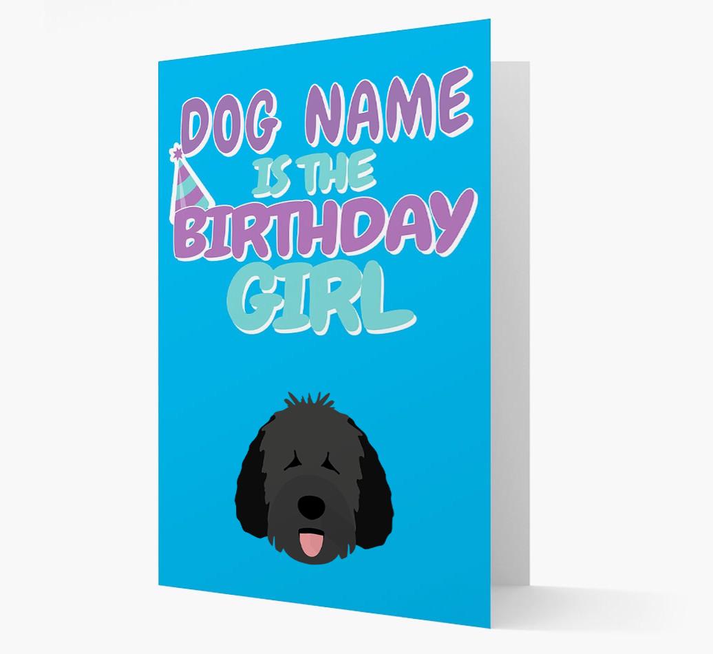 'Birthday Girl' Card with {breedFullName} Icon