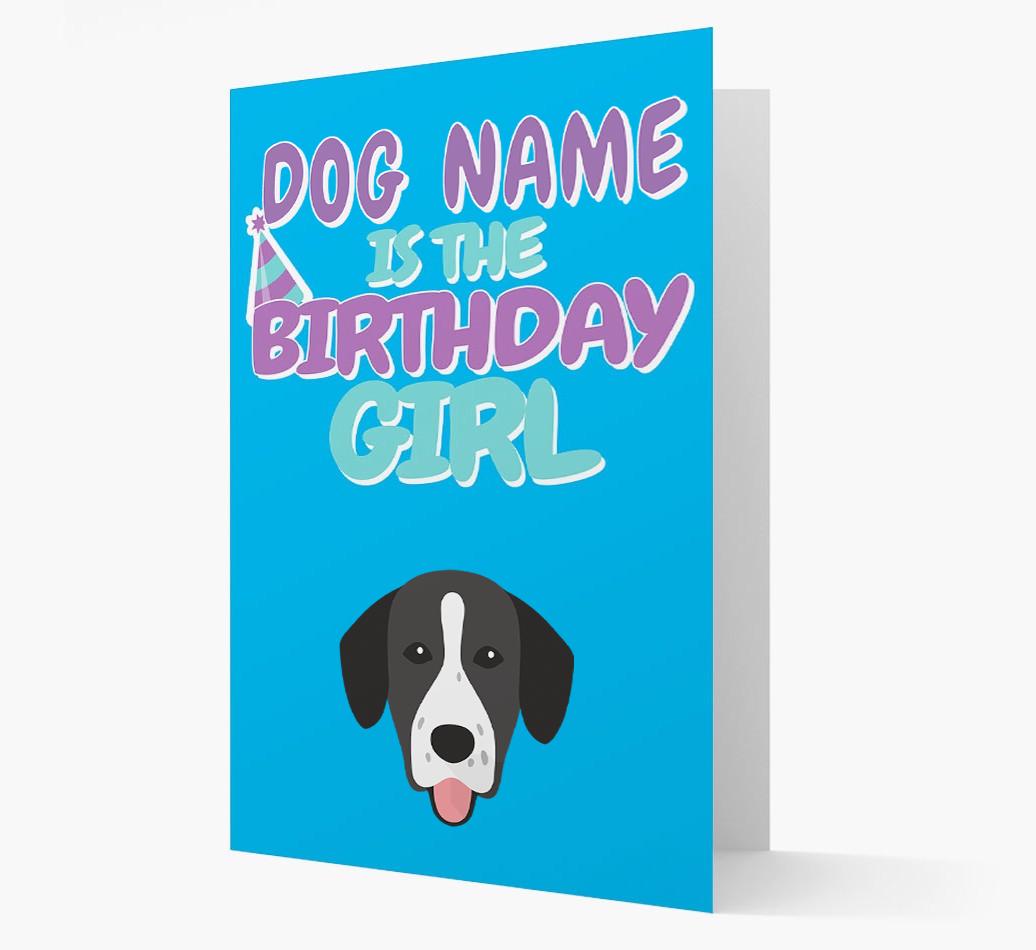 'Birthday Girl' Card with {breedFullName} Icon