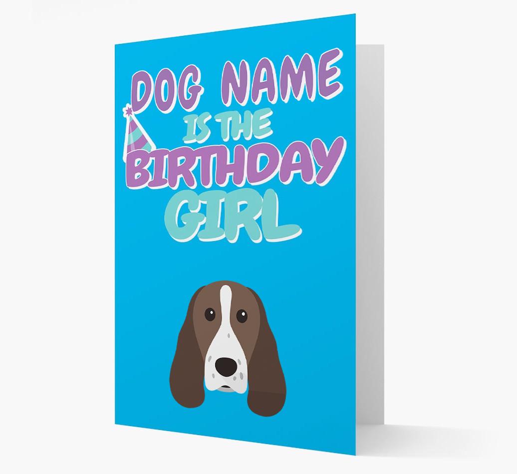 'Birthday Girl' Card with {breedFullName} Icon