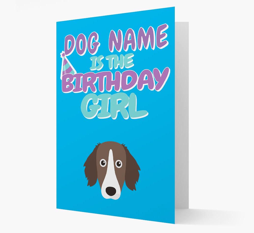 'Birthday Girl' Card with {breedFullName} Icon