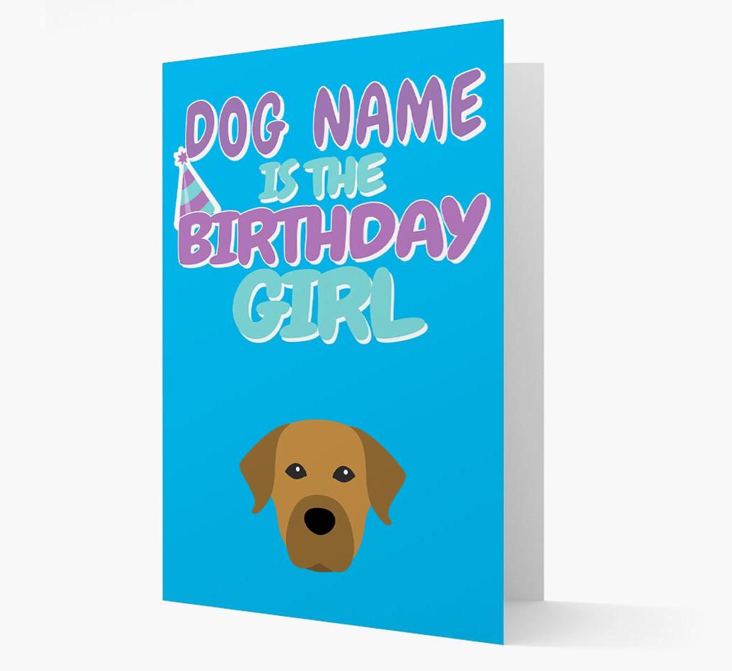 'Birthday Girl' Card with {breedFullName} Icon