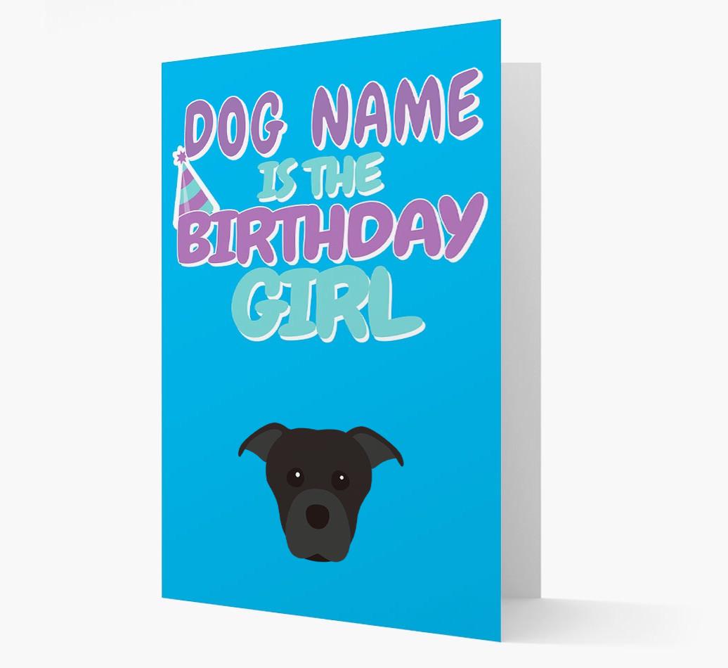 'Birthday Girl' Card with {breedFullName} Icon