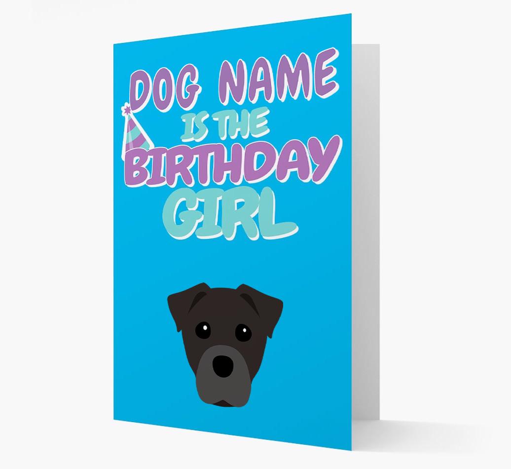 'Birthday Girl' Card with {breedFullName} Icon