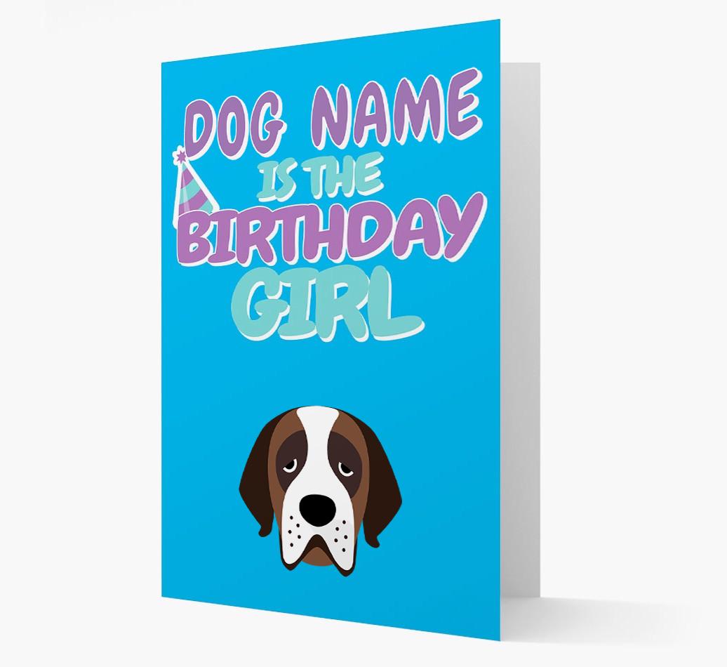 'Birthday Girl' Card with {breedFullName} Icon