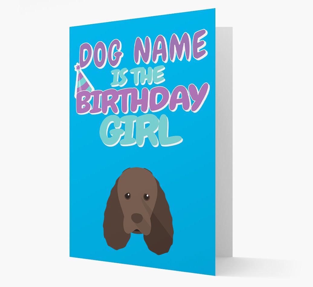 'Birthday Girl' Card with {breedFullName} Icon