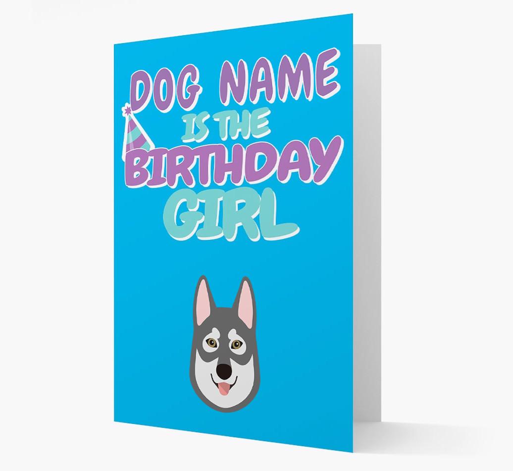 'Birthday Girl' Card with {breedFullName} Icon