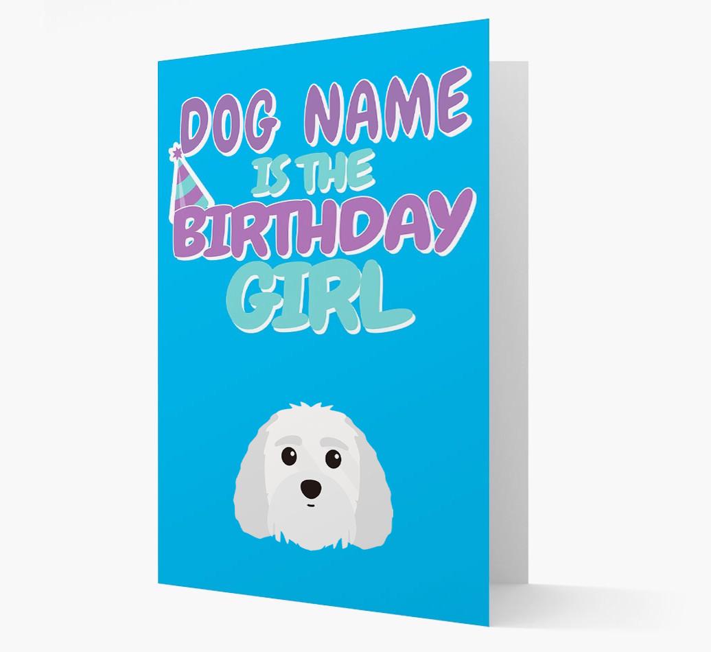 'Birthday Girl' Card with {breedFullName} Icon