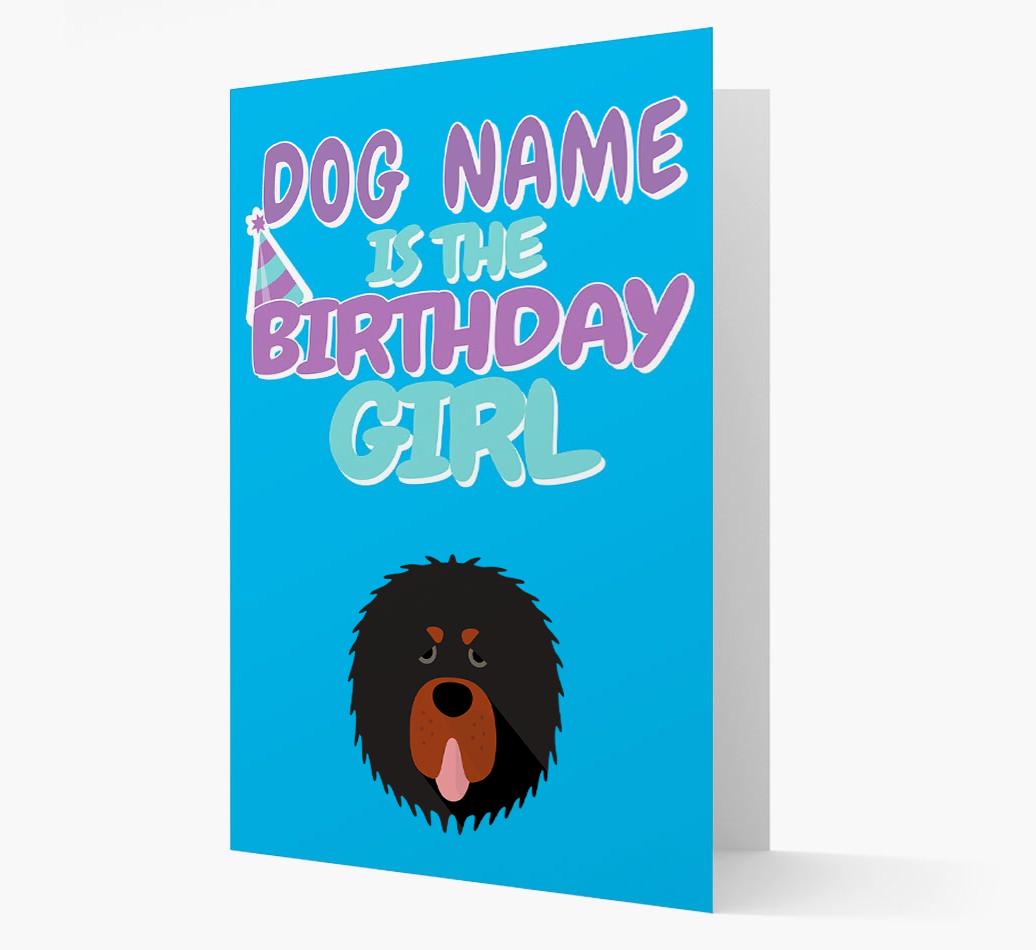 'Birthday Girl' Card with {breedFullName} Icon