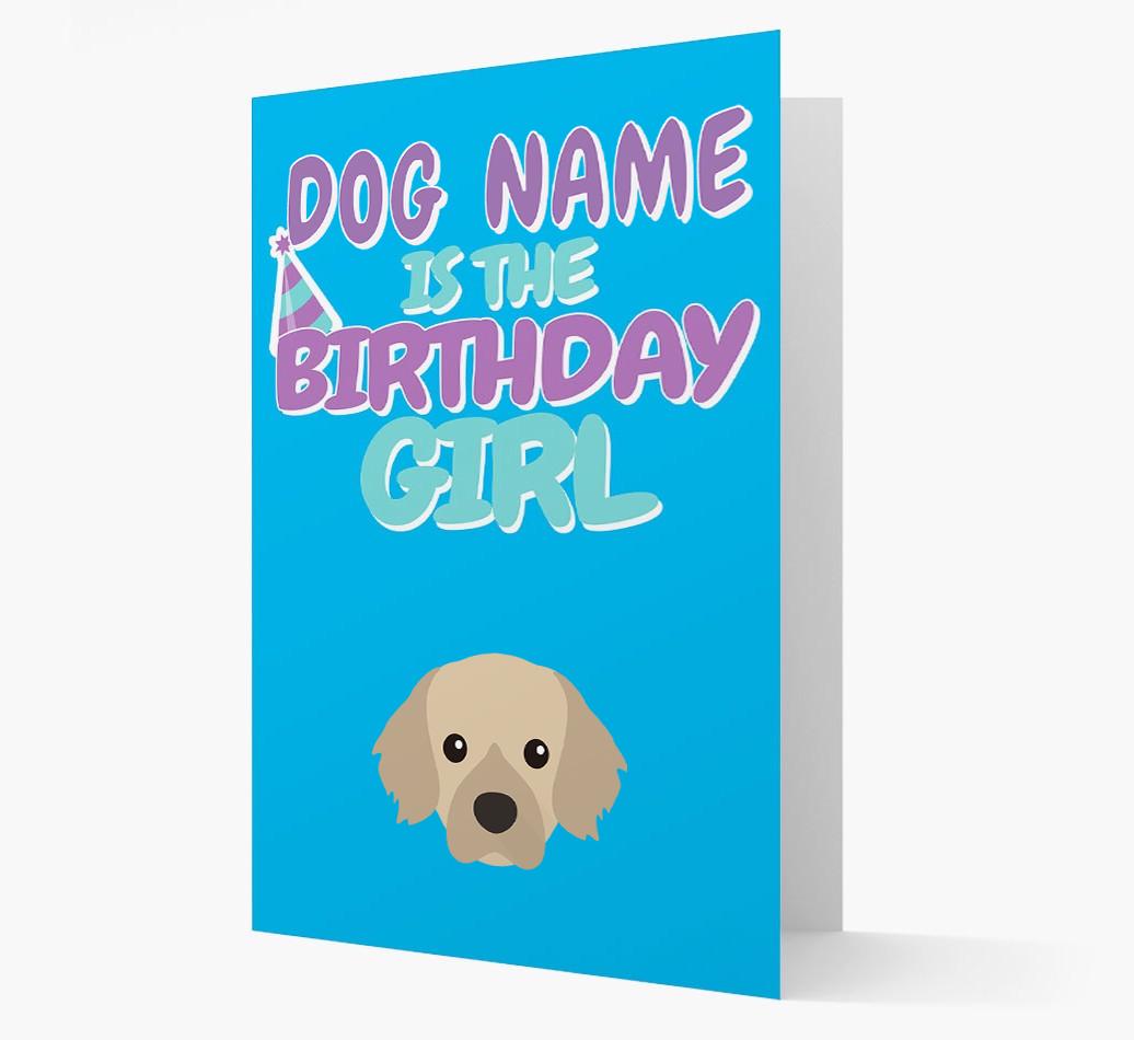 'Birthday Girl' Card with {breedFullName} Icon