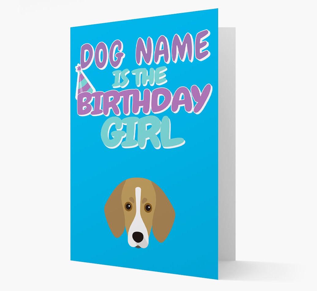 'Birthday Girl' Card with {breedFullName} Icon