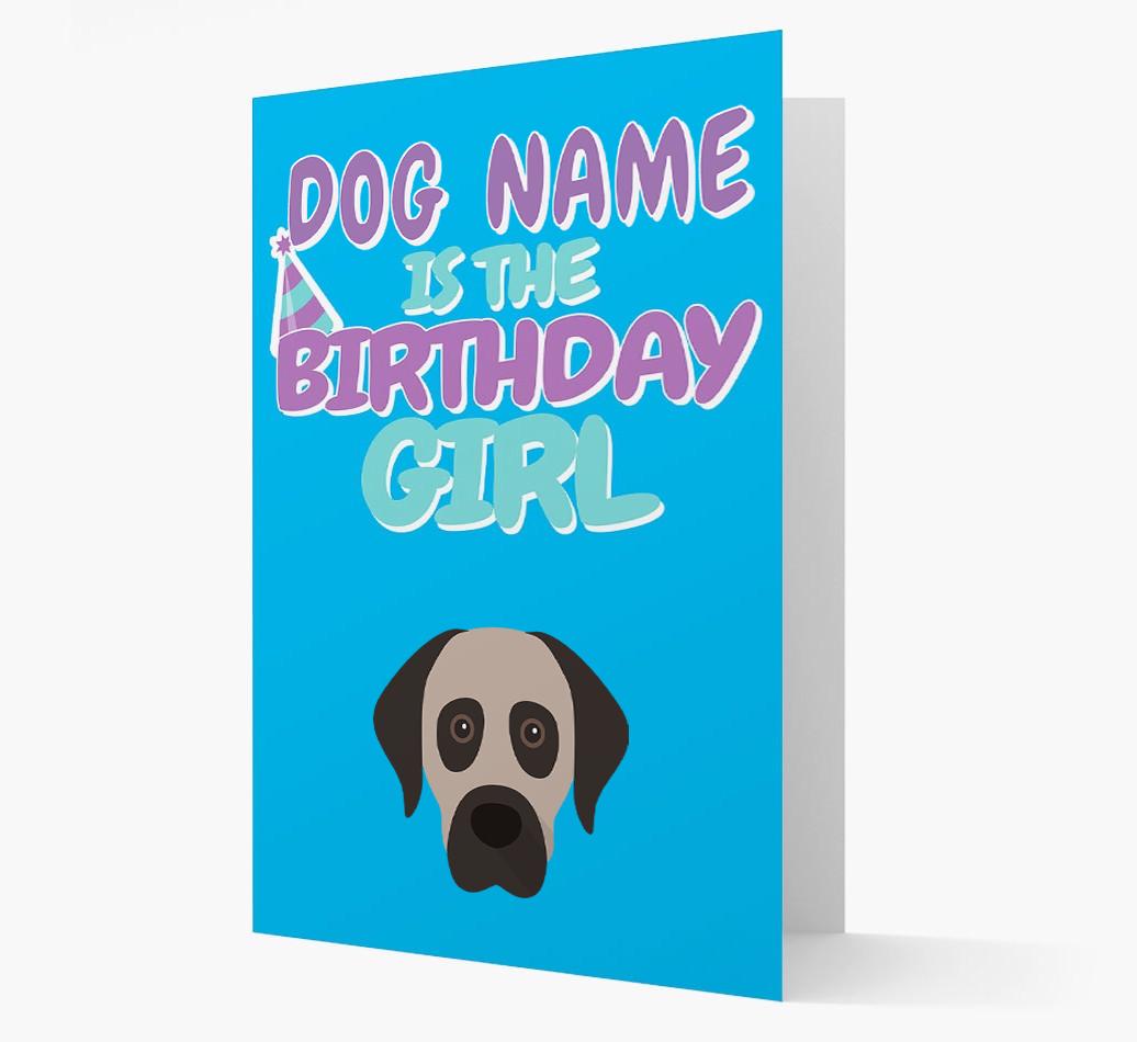 'Birthday Girl' Card with {breedFullName} Icon