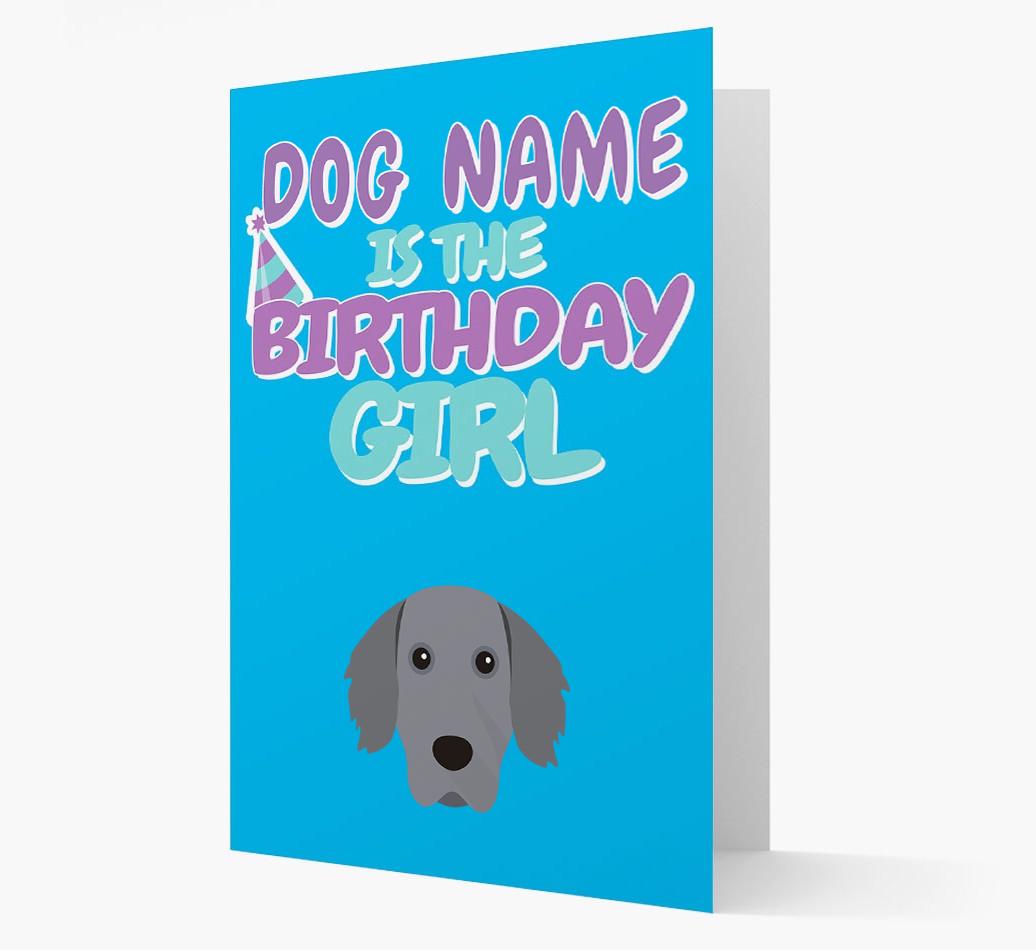 'Birthday Girl' Card with {breedFullName} Icon