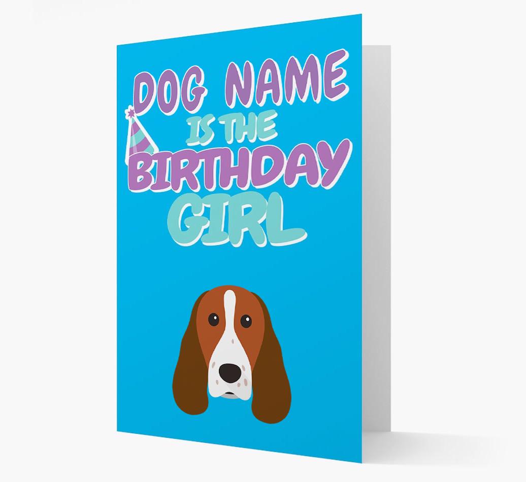 'Birthday Girl' Card with {breedFullName} Icon