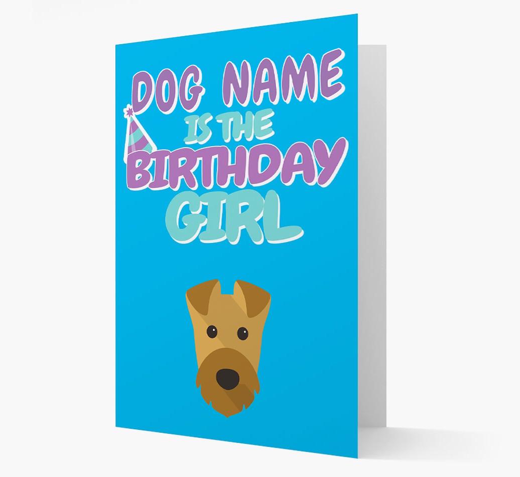 'Birthday Girl' Card with {breedFullName} Icon