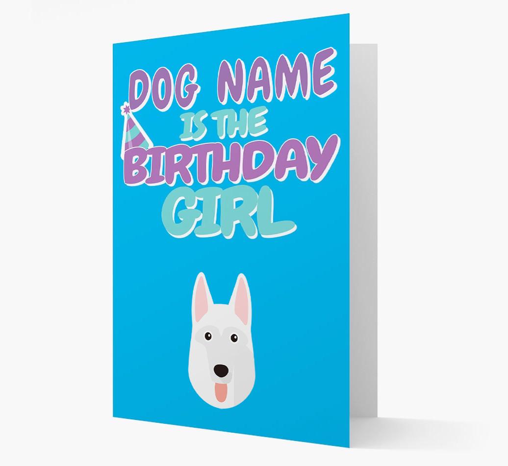 'Birthday Girl' Card with {breedFullName} Icon