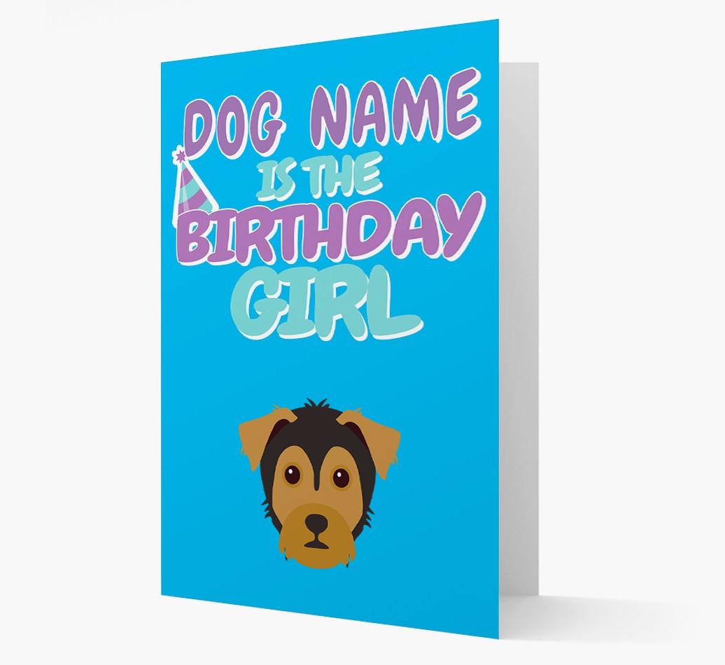 'Birthday Girl' Card with {breedFullName} Icon